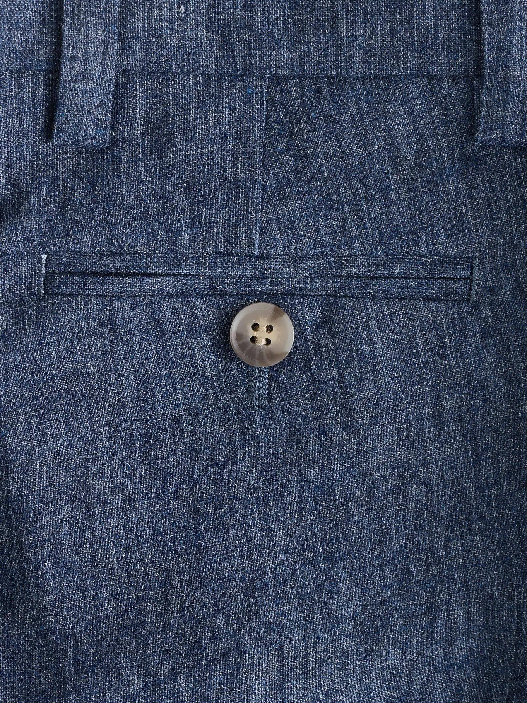 Blauw - Linnen pantalon (3 - 16 jr)