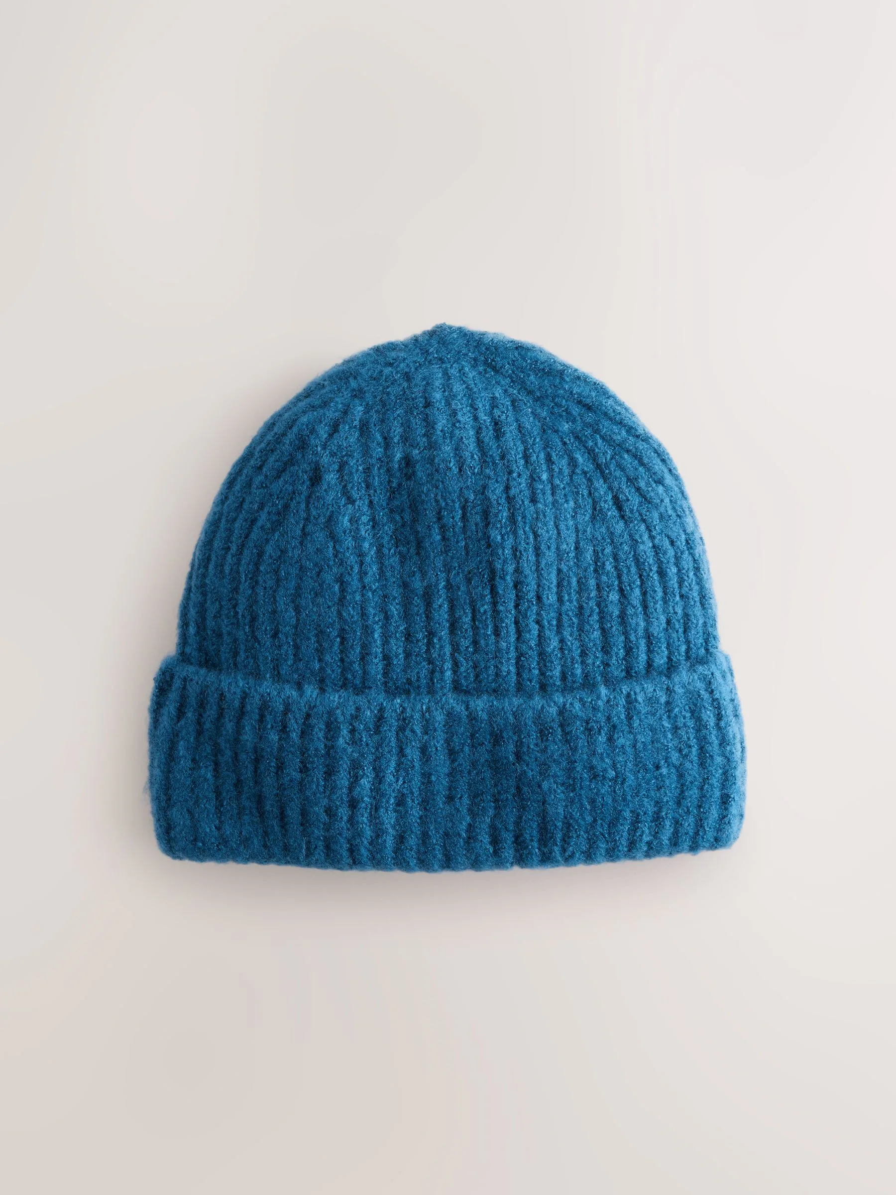 Blauwgroen - Fluffy beanie-muts (1-16jr)