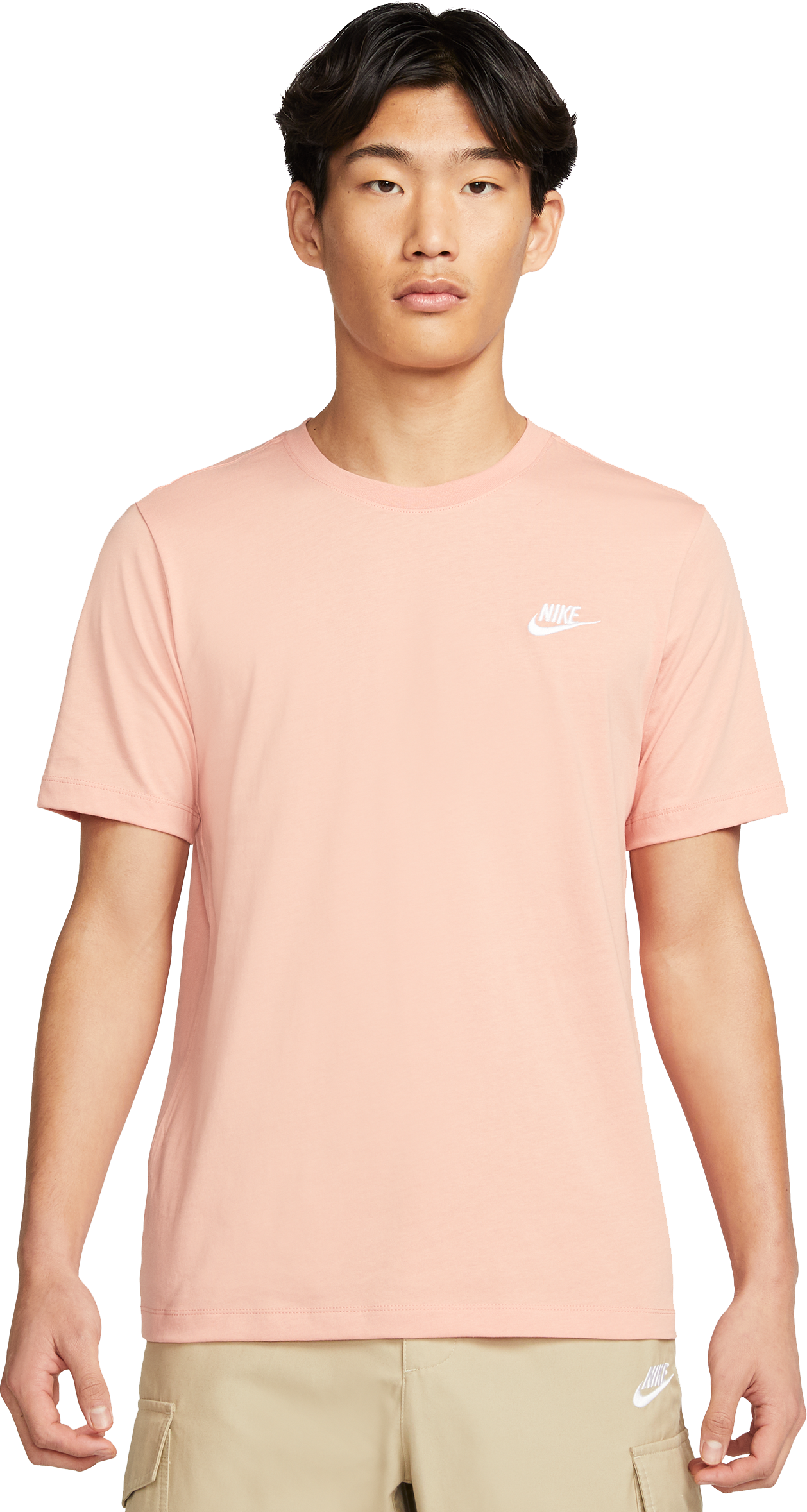 Nike Club T-Shirt Tall Rot Weiss F824