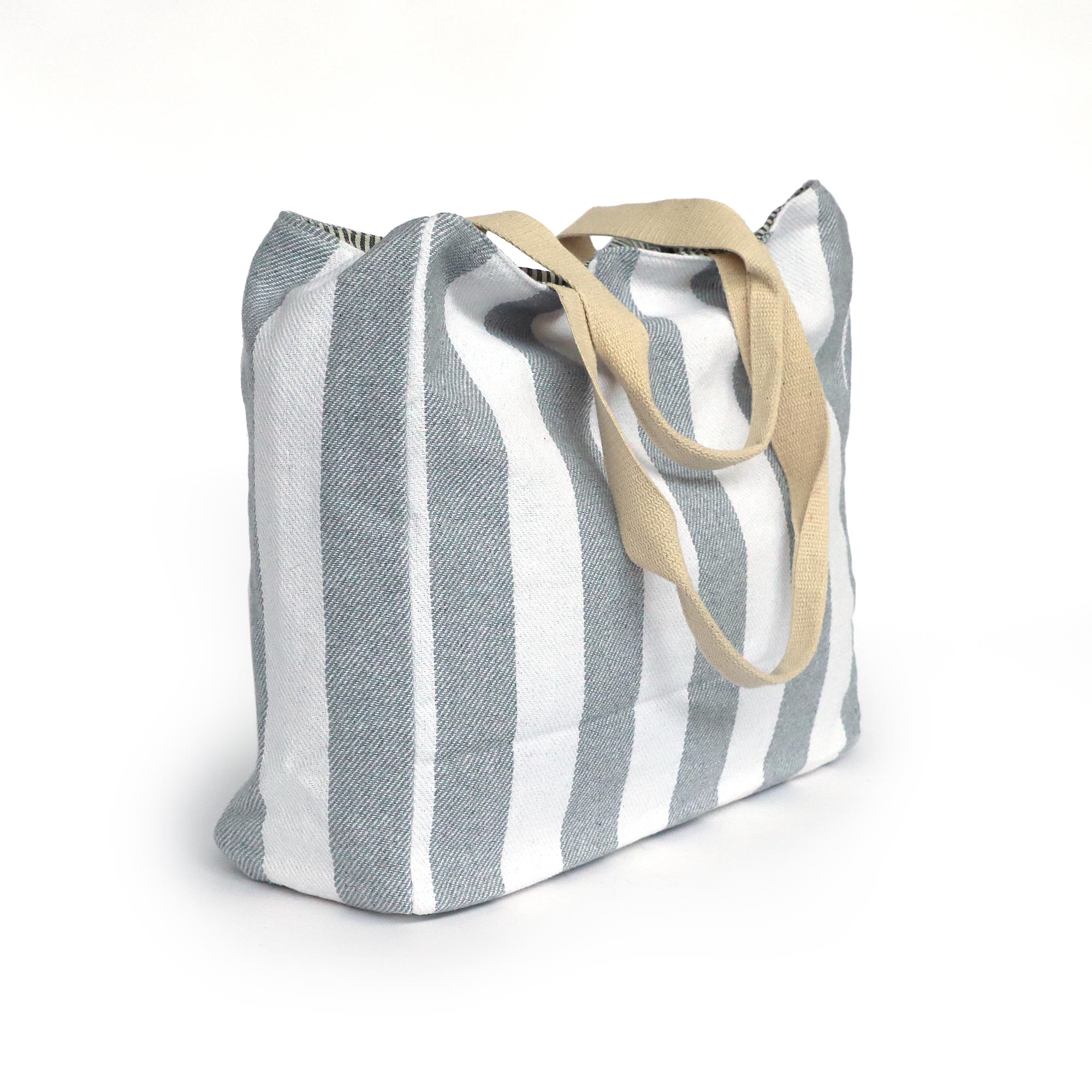 Schultertasche 'Den', grau, weiß, B 45 cm, H 36 cm, L 13 cm günstig bestellen