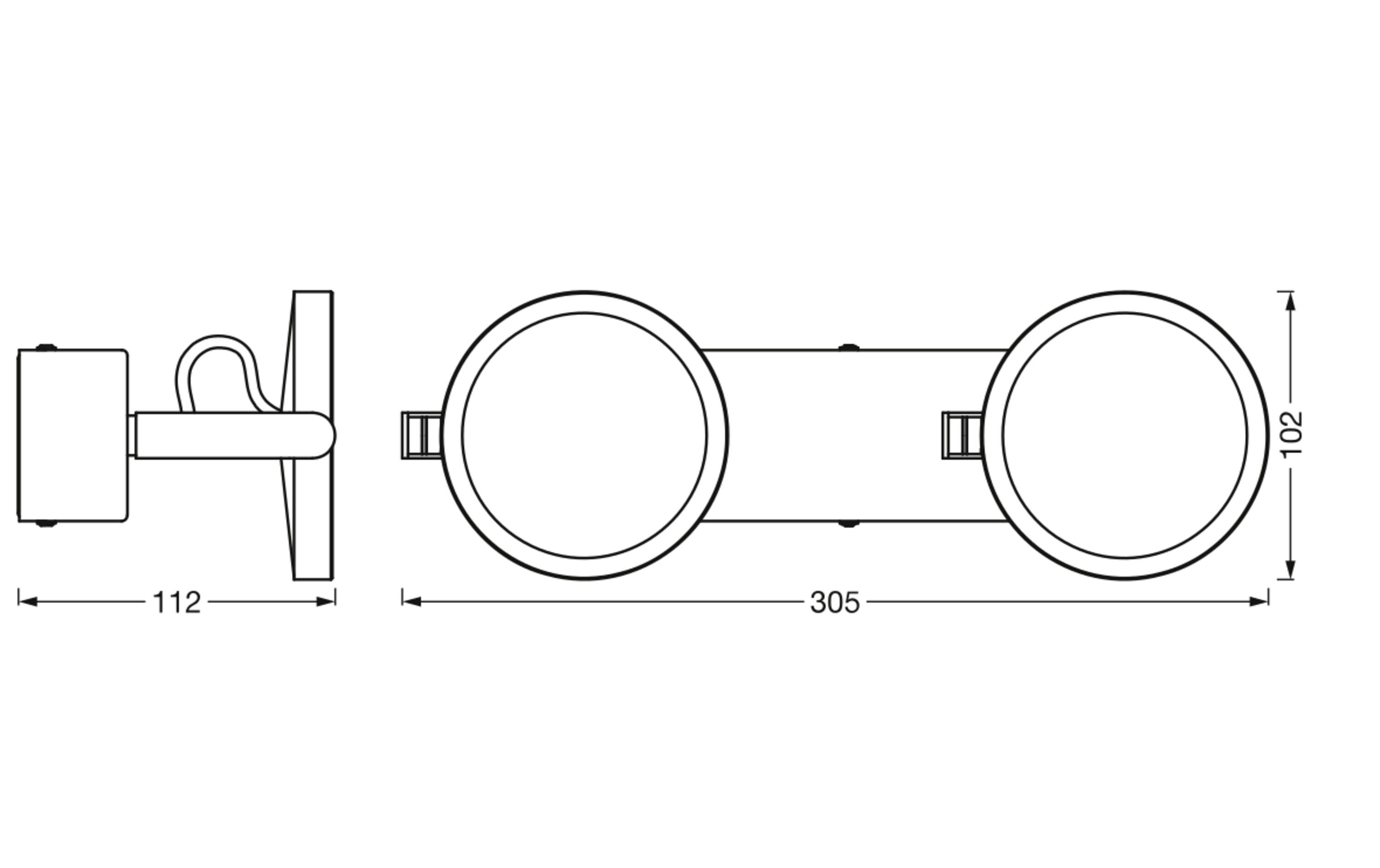 Badezimmerleuchte Sun@Home Round, 14W, 2200-5000K, Silber<br>Smarte Badezimmerleuchte