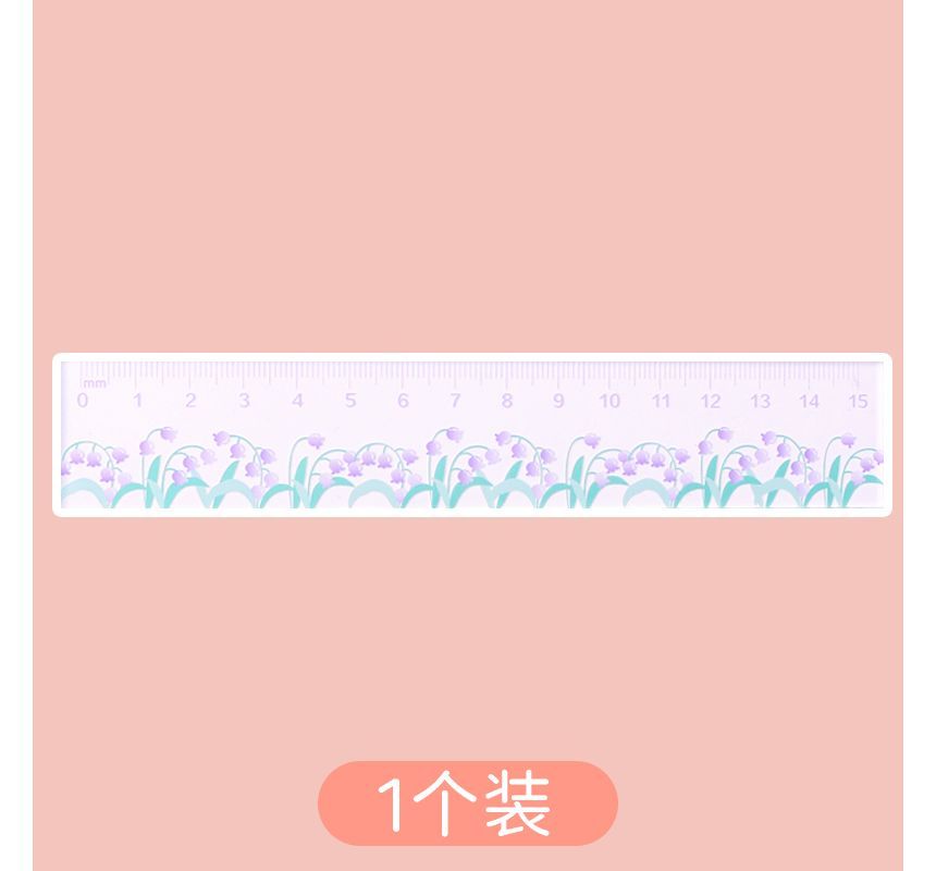 Hekki - Cartoon Acryl Liniaal (diverse designs) / Set