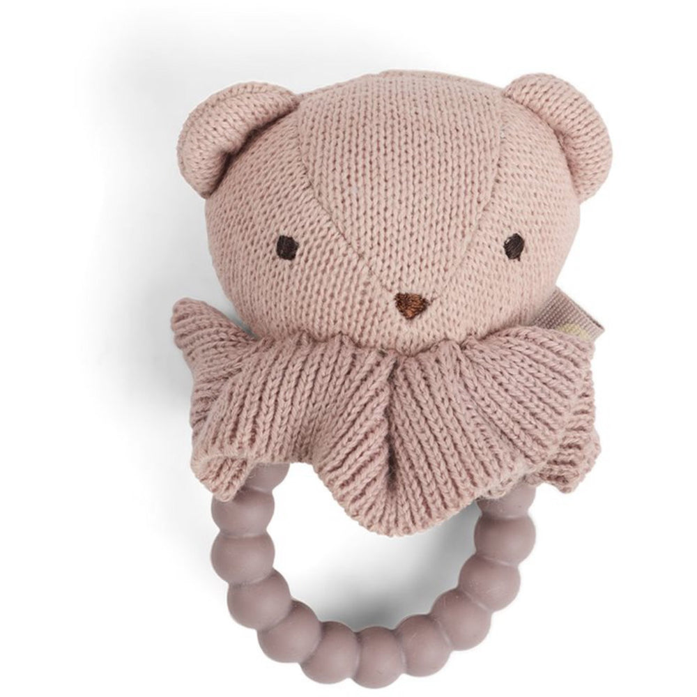 Køb Smallstuff Lys Rosa Rangle Bamse Med Silikonering