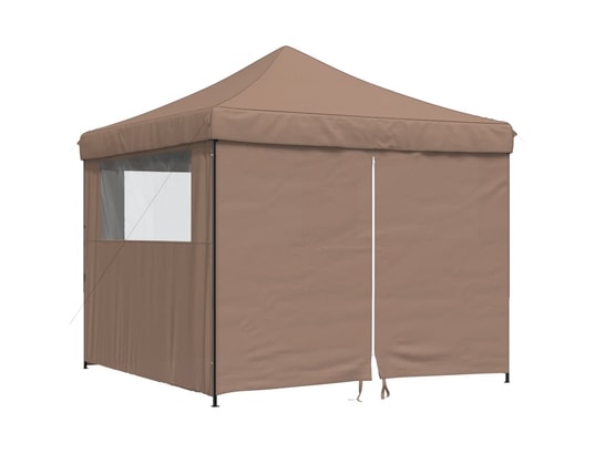 VIDAXL - Tente de réception pliable escamotable avec 4 parois latéral...