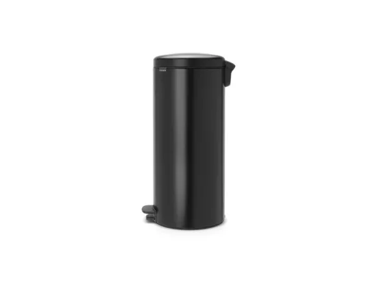 Poubelle a pédale NEWLCON - Noir mat - 30 L