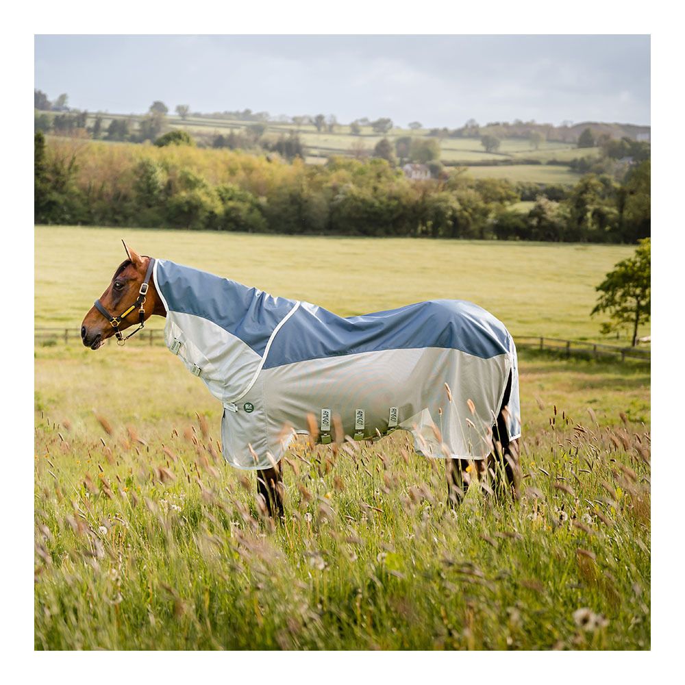 Horseware AMIGO AMECO COMBI 1200D - Chemise anti-mouches teal/grey