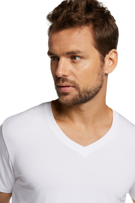 Bamboo basics witte heren t-shirt