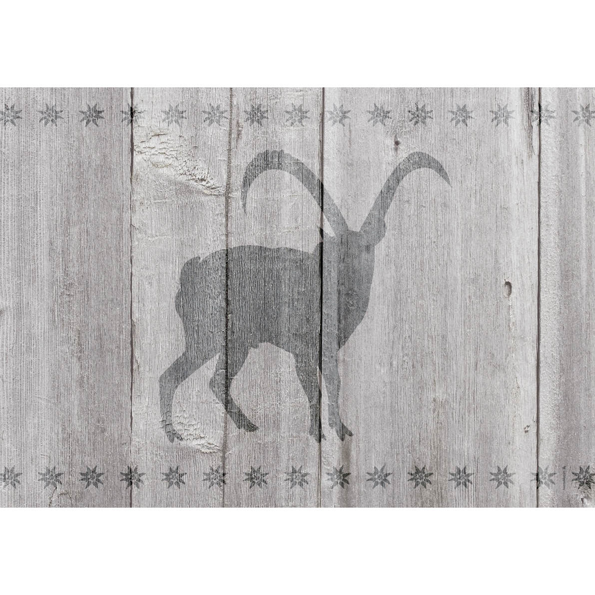 Papiertischset Steinbock