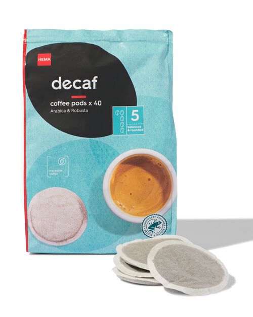 40 dosettes de café décaféiné