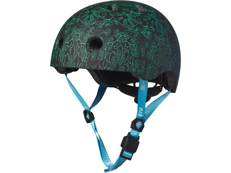 Micro Mobility Helm Mandala Blau, M Scooter und Fahrradhelm für Kinder