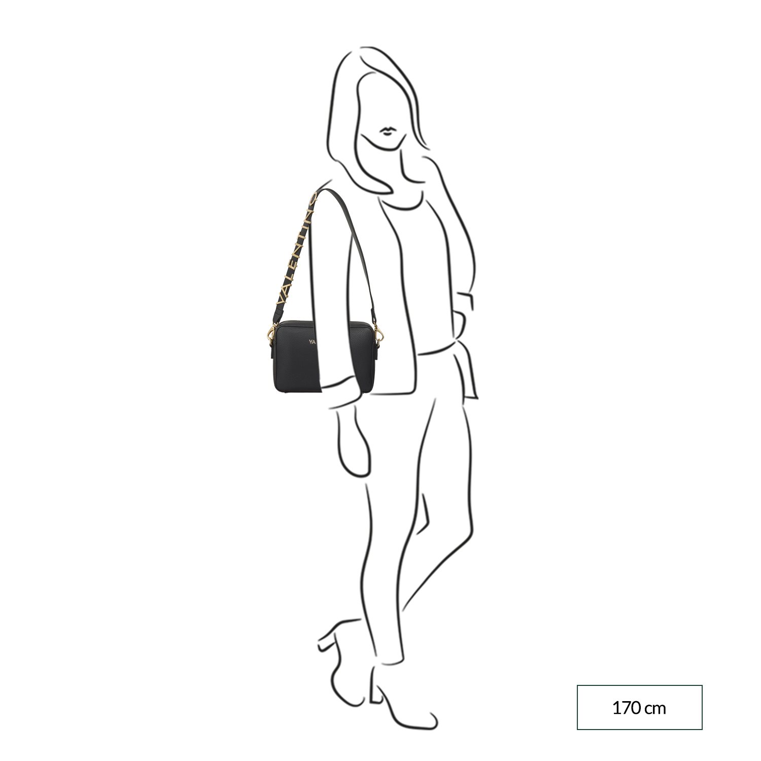 Valentino Alexia Camera Bag nero/nero