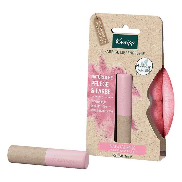 Kneipp farbige Lippenpflege natural rose, 3.5 g