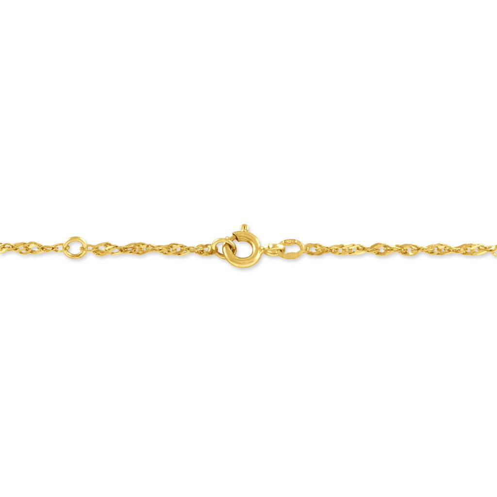 Bracelet Identité Ericka Maille Singapour Or Jaune