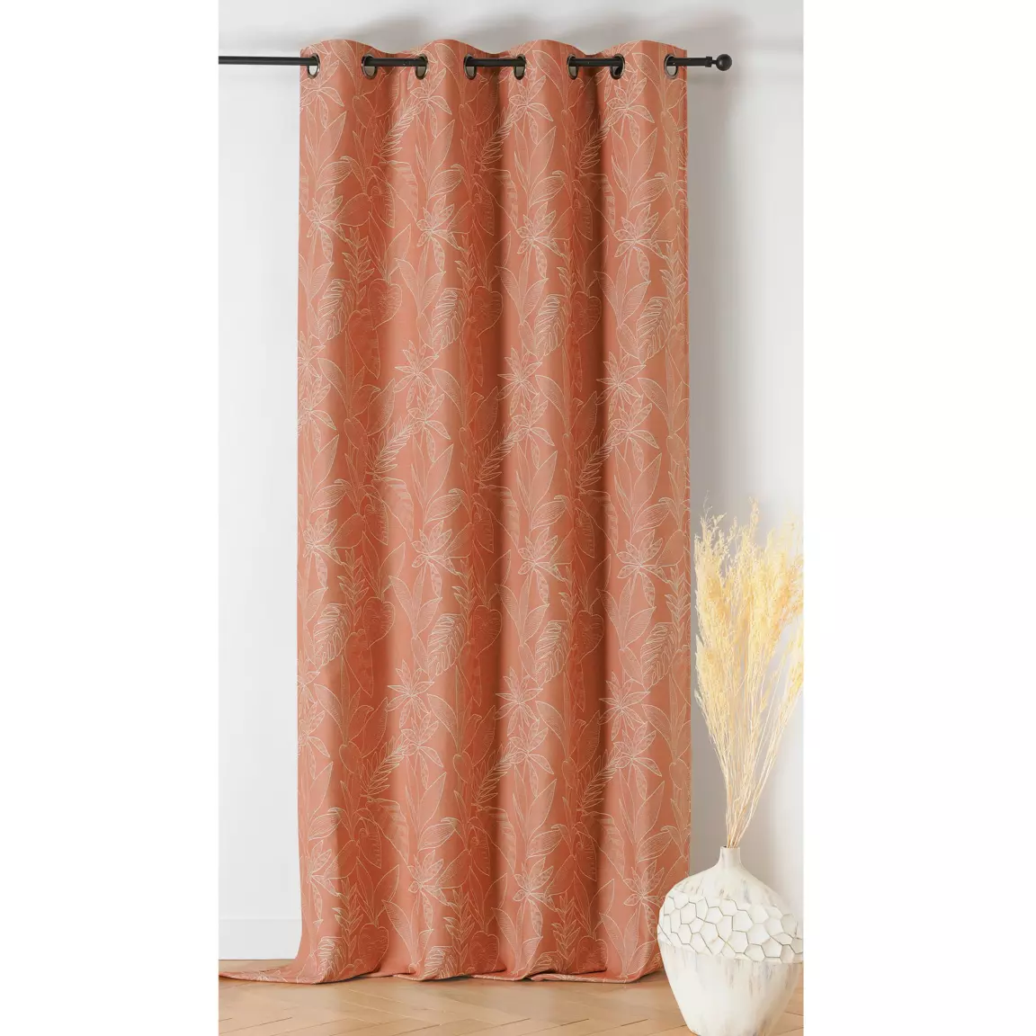 Rideau obscurcissant isolant (140 x 240 cm) Bengale Terracotta