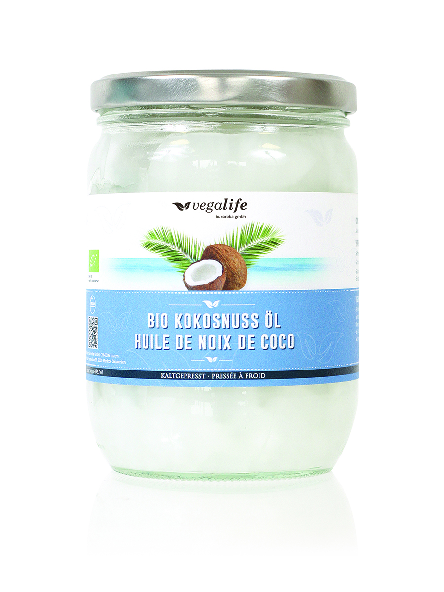 BUNAROBA Kokosnuss Öl Öl Glas 500 ml
