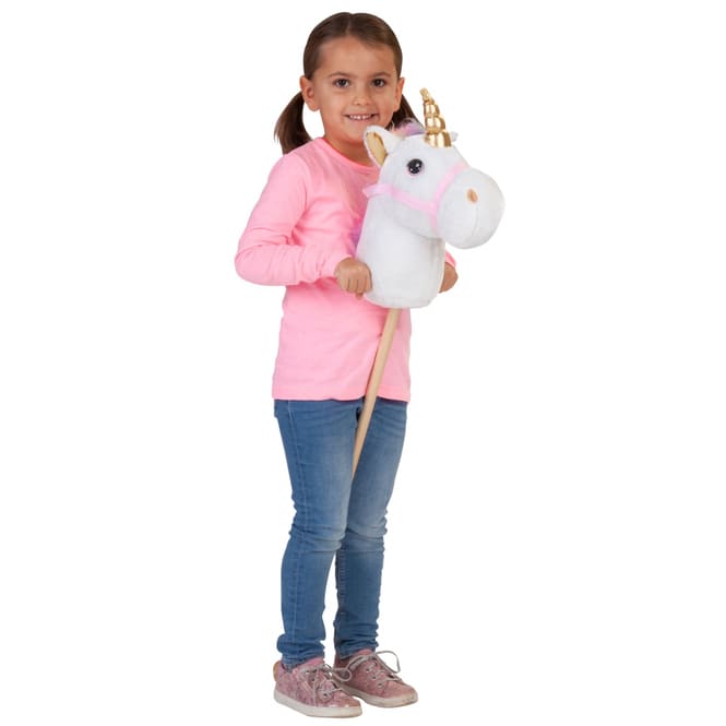 Besttoy Steckenpferd - Einhorn -weiß - ca. 100 cm