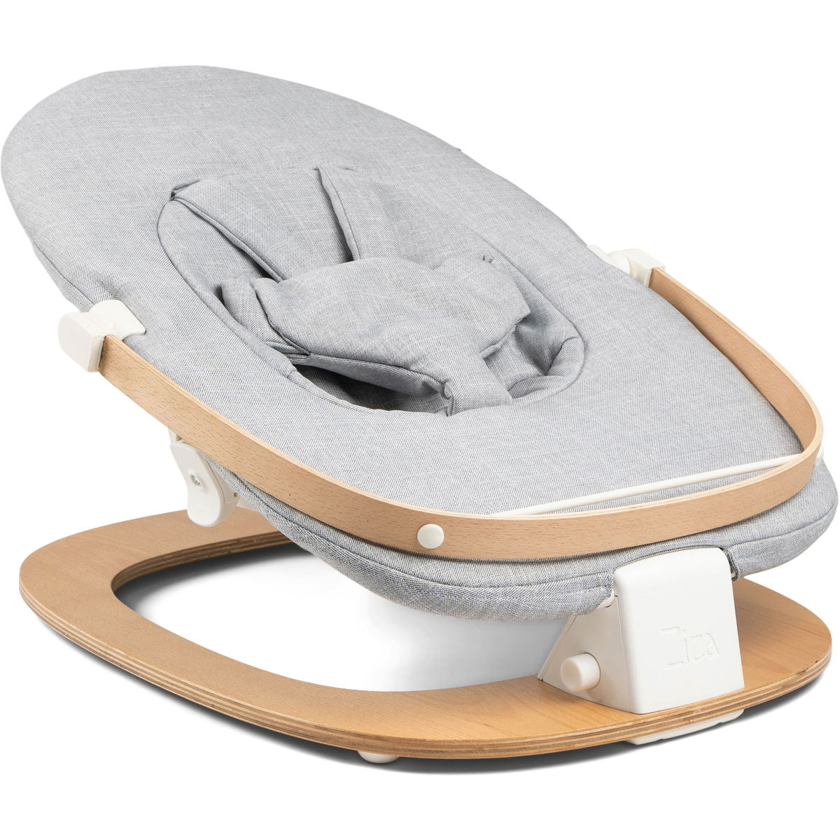 ZizaZiza   Babywippe inklusive Hochstuhl Montage Set grey/vanilla