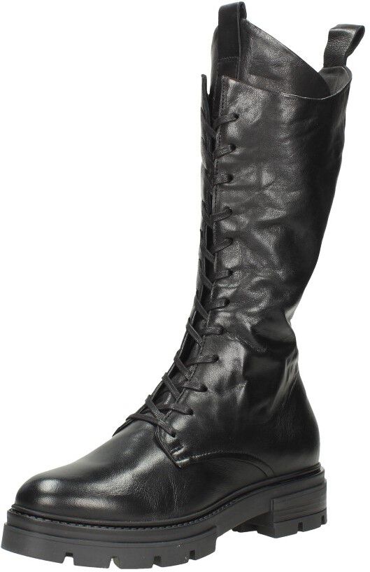 Mjus Veterschoenen Hoog zwart