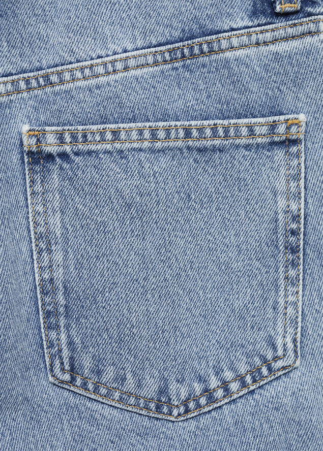 MANGO Matilda straight jeans, medium rise Open blue