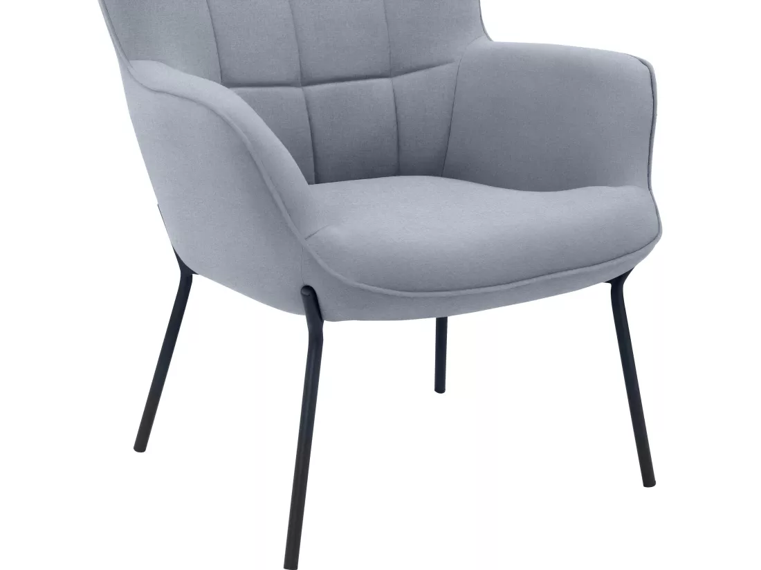 Fauteuil Boris Gris Clair Flavio