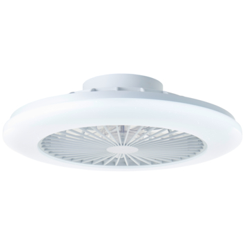 Brilliant plafondventilator Salerno met lamp en RGB functie 40W wit