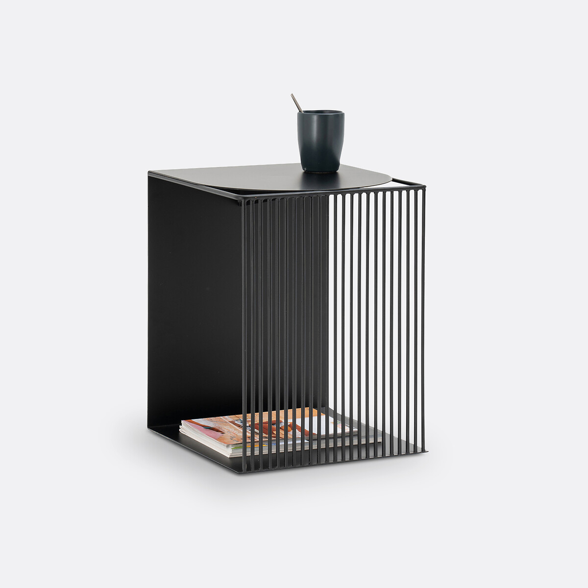 LA REDOUTE INTERIEURS<br>Mesa lateral ou de cabeceira em aço - PROMOÇÃO