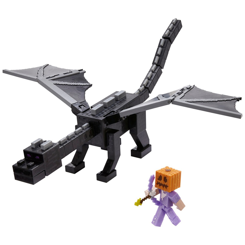 Minecraft Ultimate Enderdrache und Steve-Figur