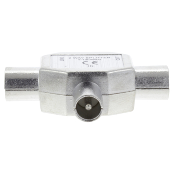 Q-Link coax splitter radio metaal 1 male/2 female