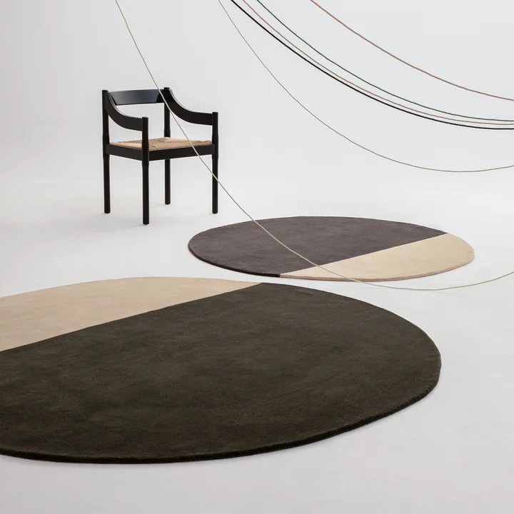 nanimarquina - Pearl Wollteppich, 150 x 148 cm, grün