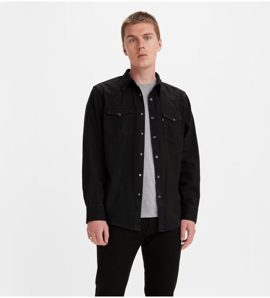 Camisa Levi's Bartstow Western preta
