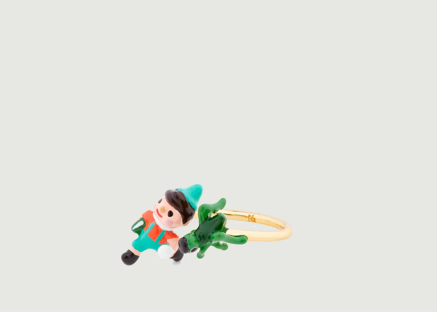 Bague ajustable Piccolino Pinocchio et Cricket N2