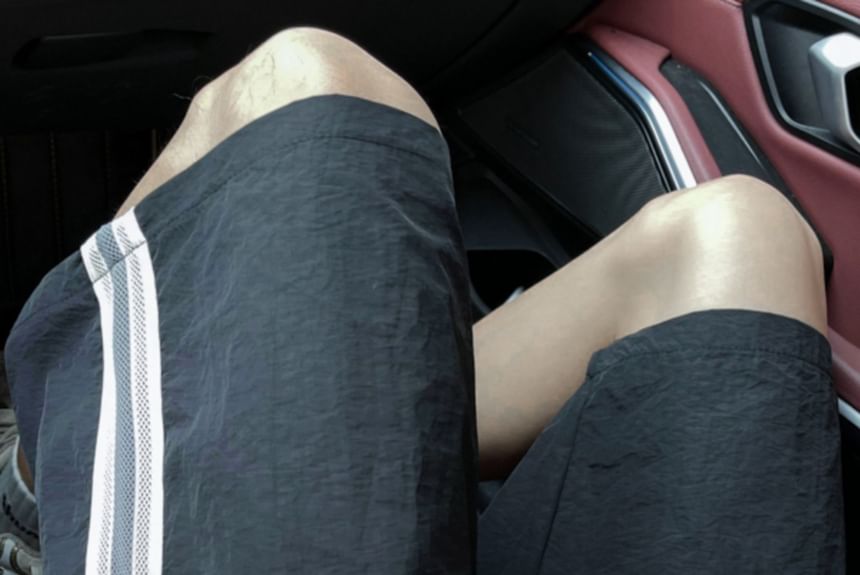 Fushet - Gestreepte shorts met trekkoordtaille