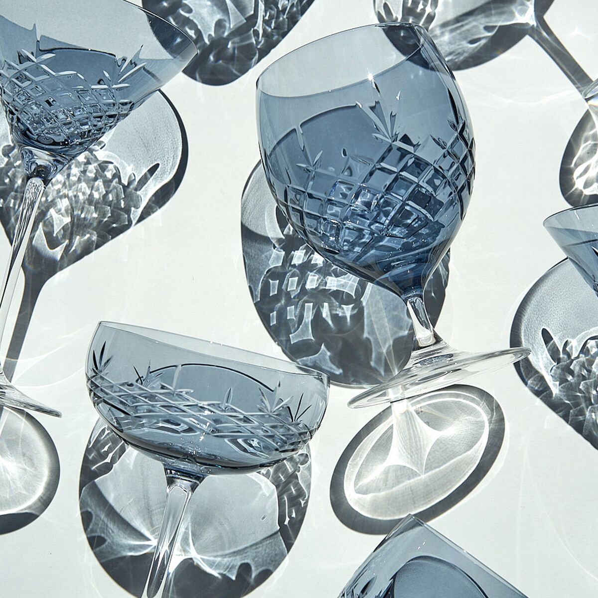 Crispy Eightball Glass 2 stk, Sapphire
