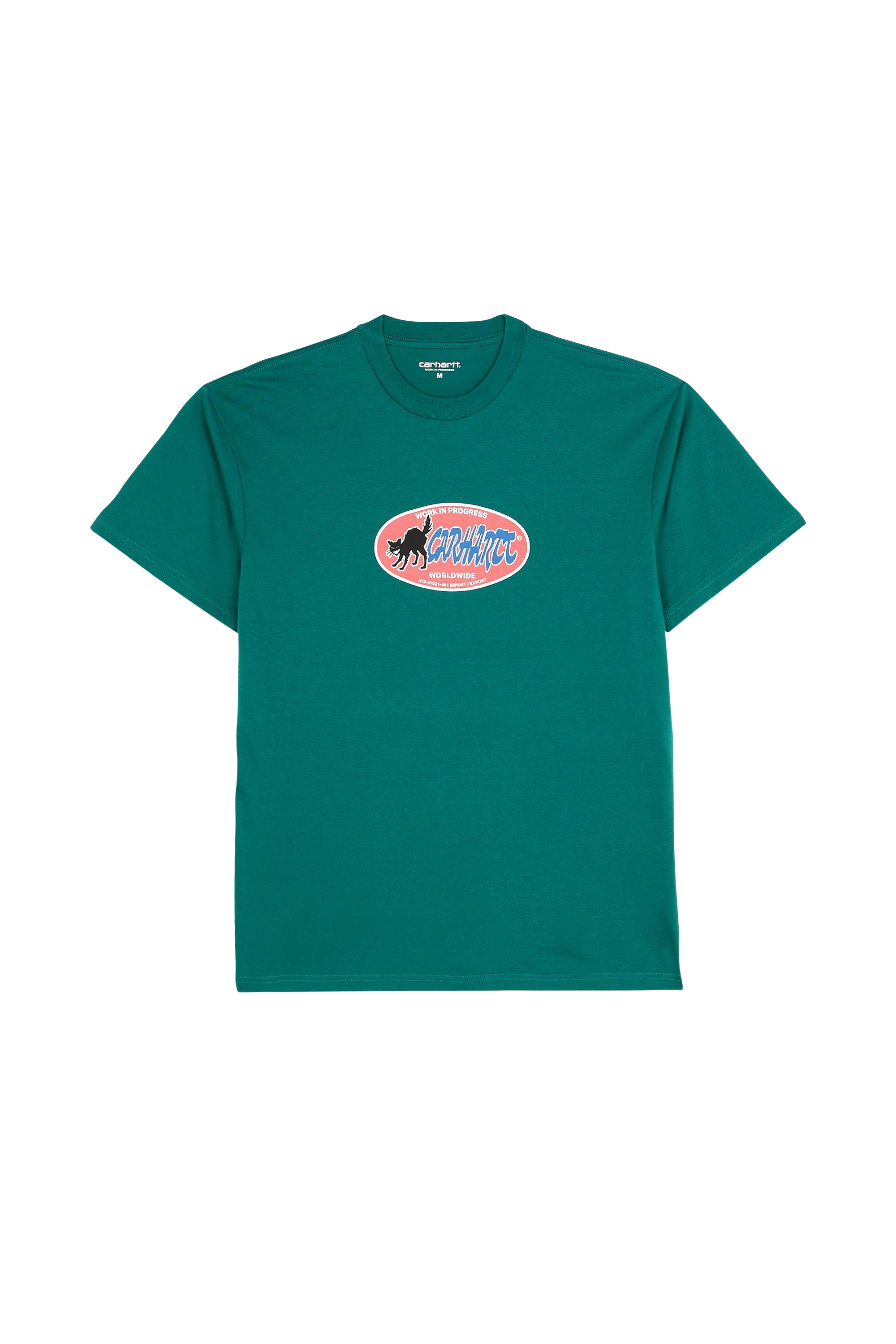CARHARTT WIP T-shirt S/S Cat Sticker T-Shirt Vert