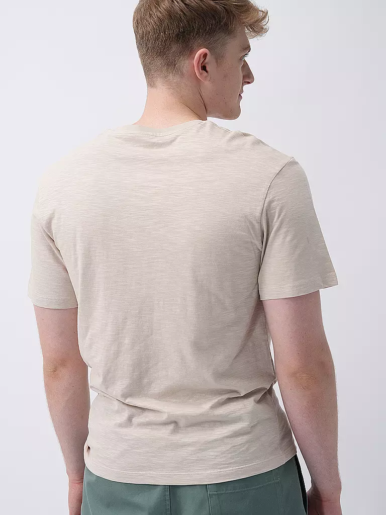 JACK & JONES T-Shirt JJPAISLEY beige