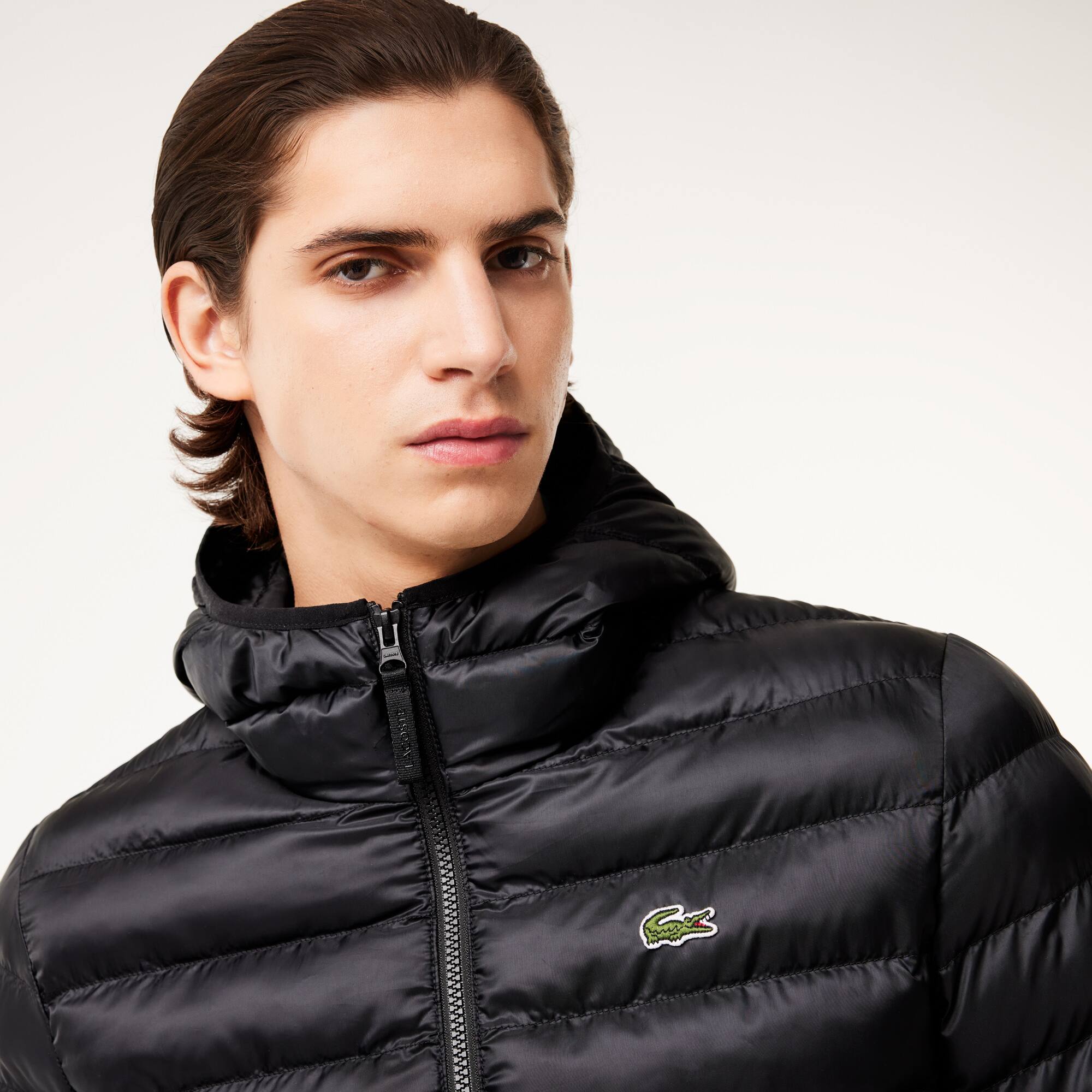 Herren LACOSTE Steppjacke mit Kapuze Jacken & Mäntel - Schwarz - Lacoste - Herren