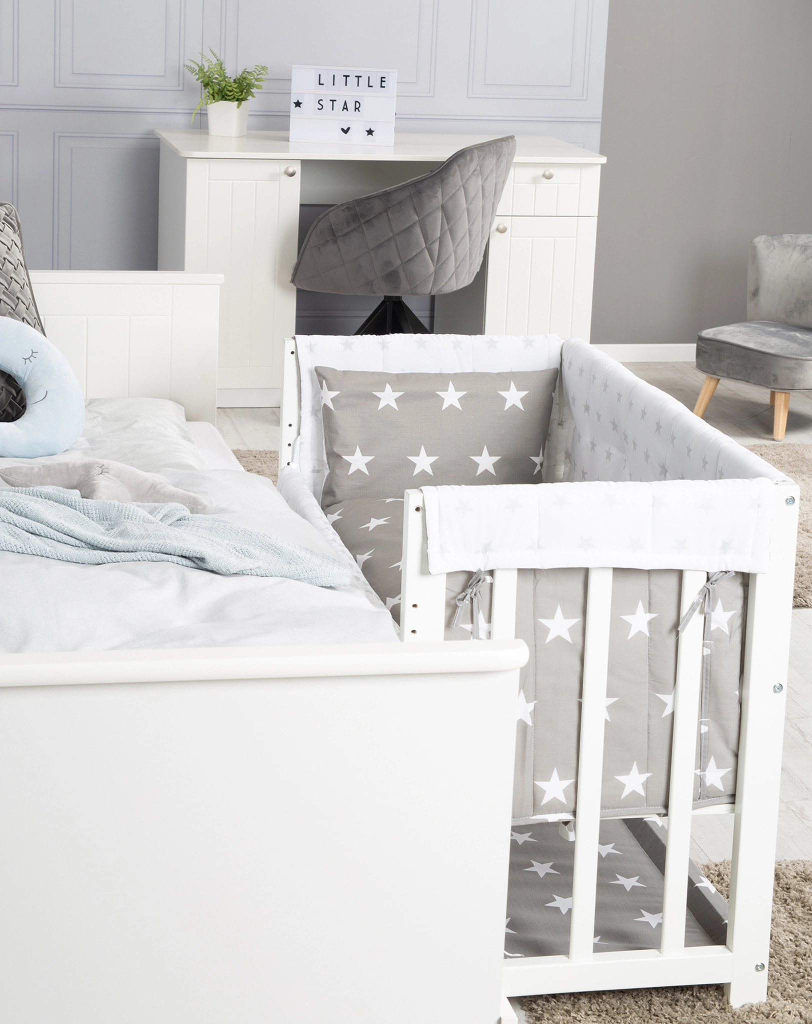 Beistellbett LITTLE STARS 3 in 1 Komplett-Set
