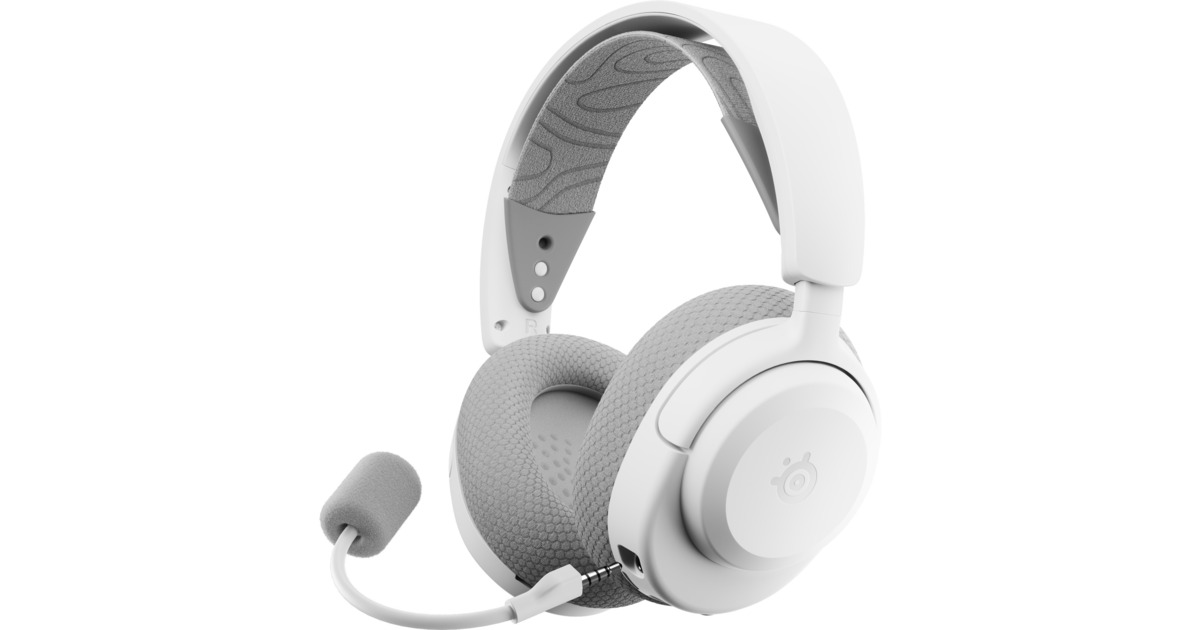 SteelSeriesArctis Nova 3P Wireless over-ear gaming headset  (Wit, 2.4 GHz / Bluetooth 5.3, Pc, PlayStation 5, PlayStation 4, Switch)