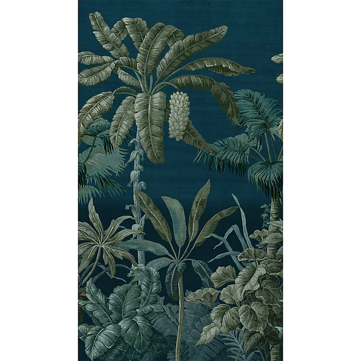 Papier peint panoramique Intissé GoodHome Tugtu bleu 280 x 159 cm