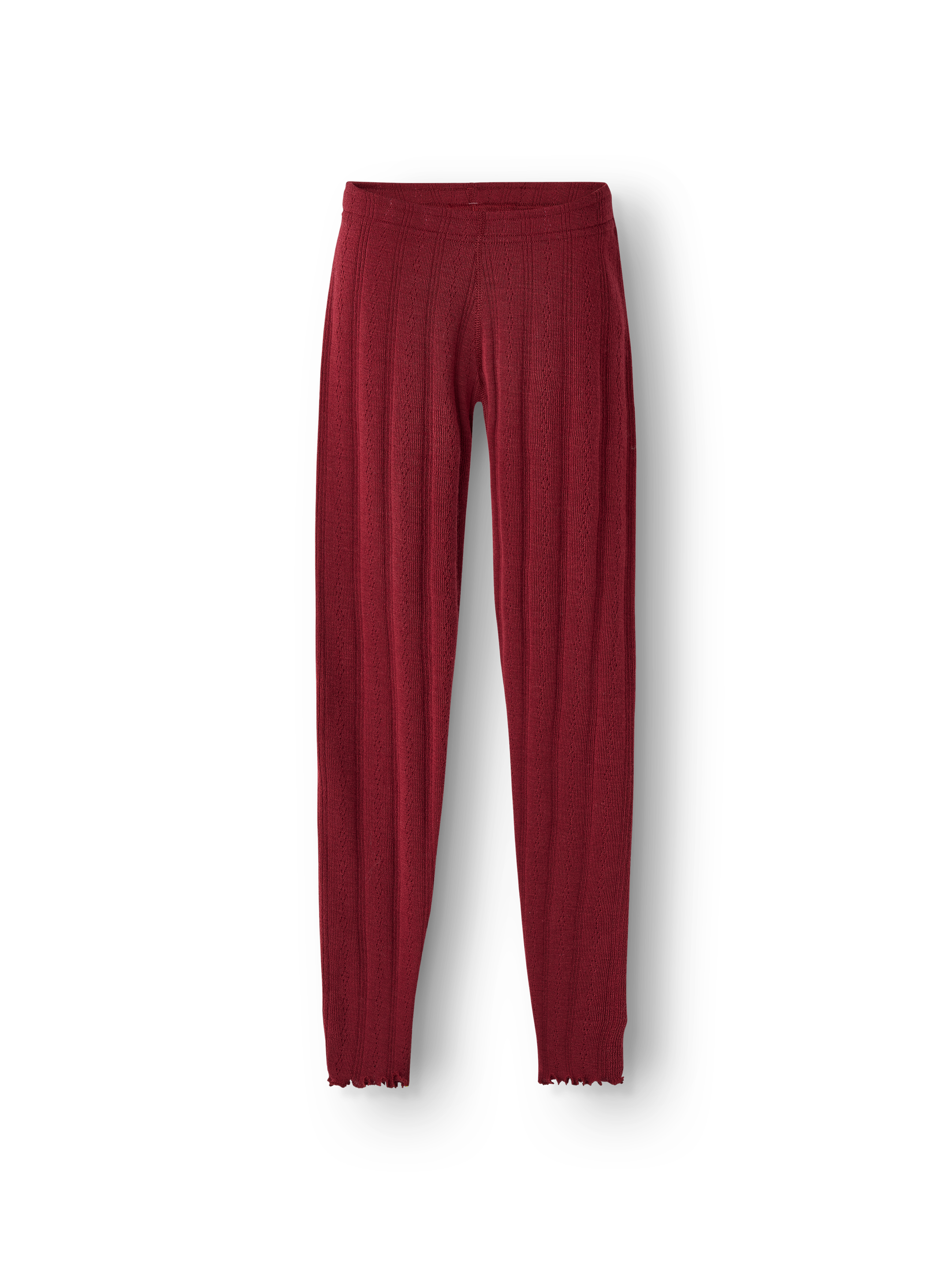 Pointelle legging van merinowol voor kinderen