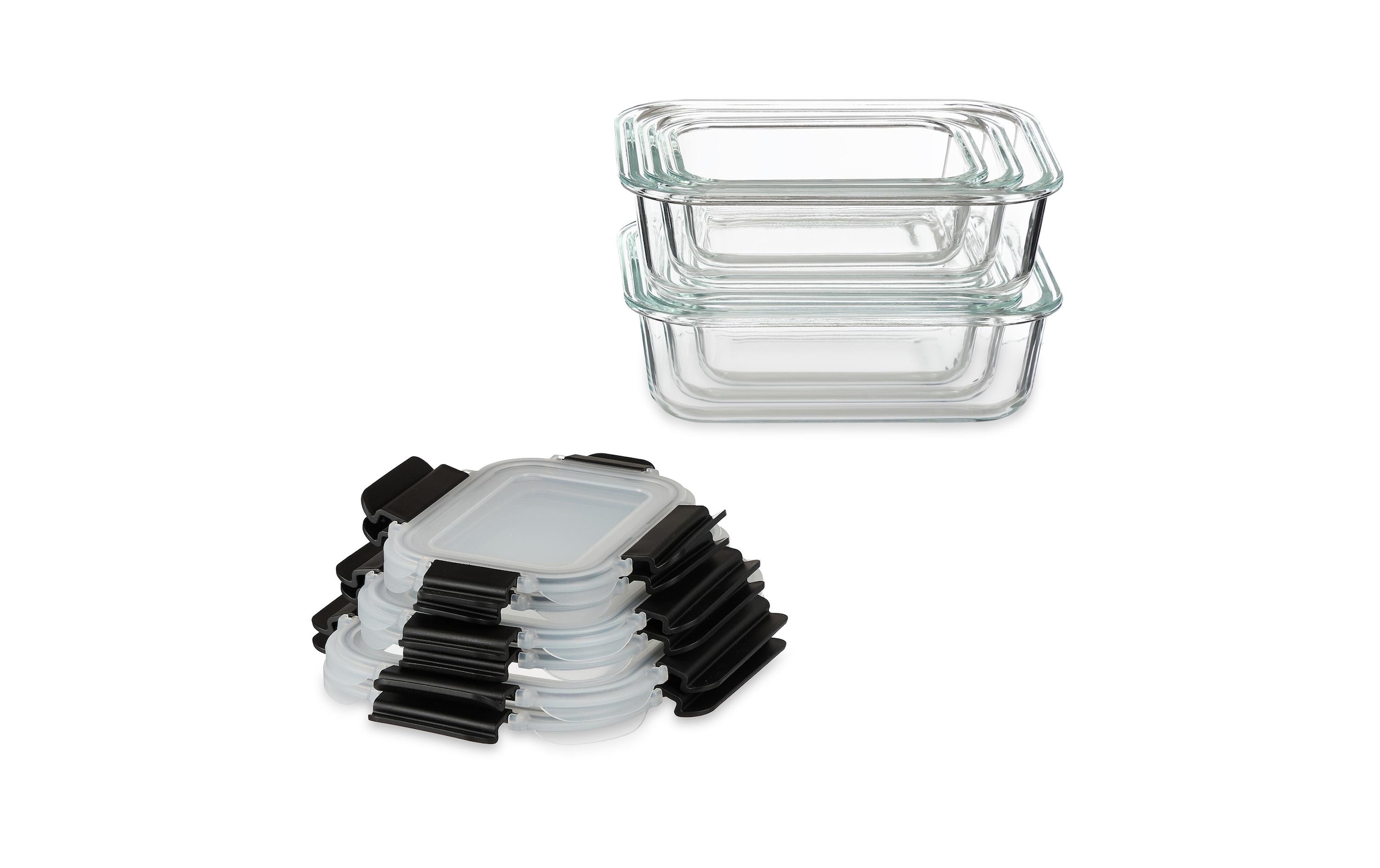 relaxdays Vorratsdose »Set mit Deckel 12 Stück« 1 Stk. tlg.