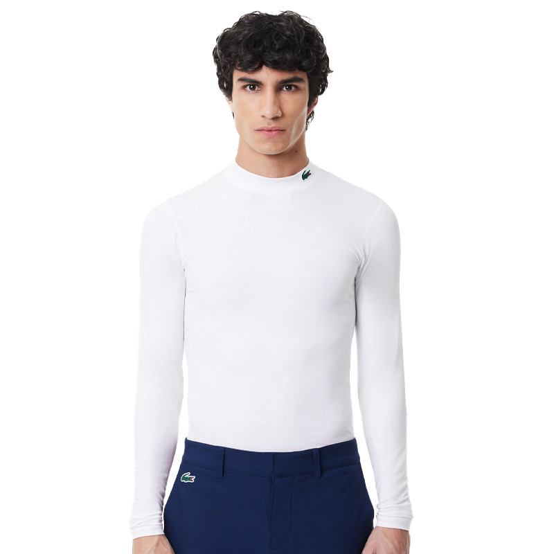 Tee-shirt manche longues Lacoste blanc