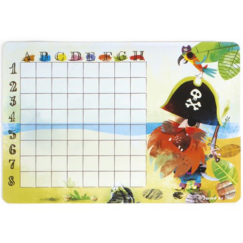 Janod magnetisch bordspel zeeslag - piraten