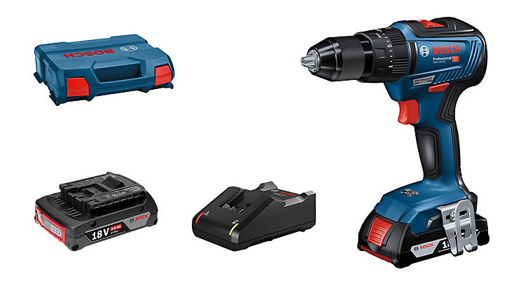 Perceuse visseuse sans fil à percussion Bosch professional GSB18V-55 18V - 2Ah