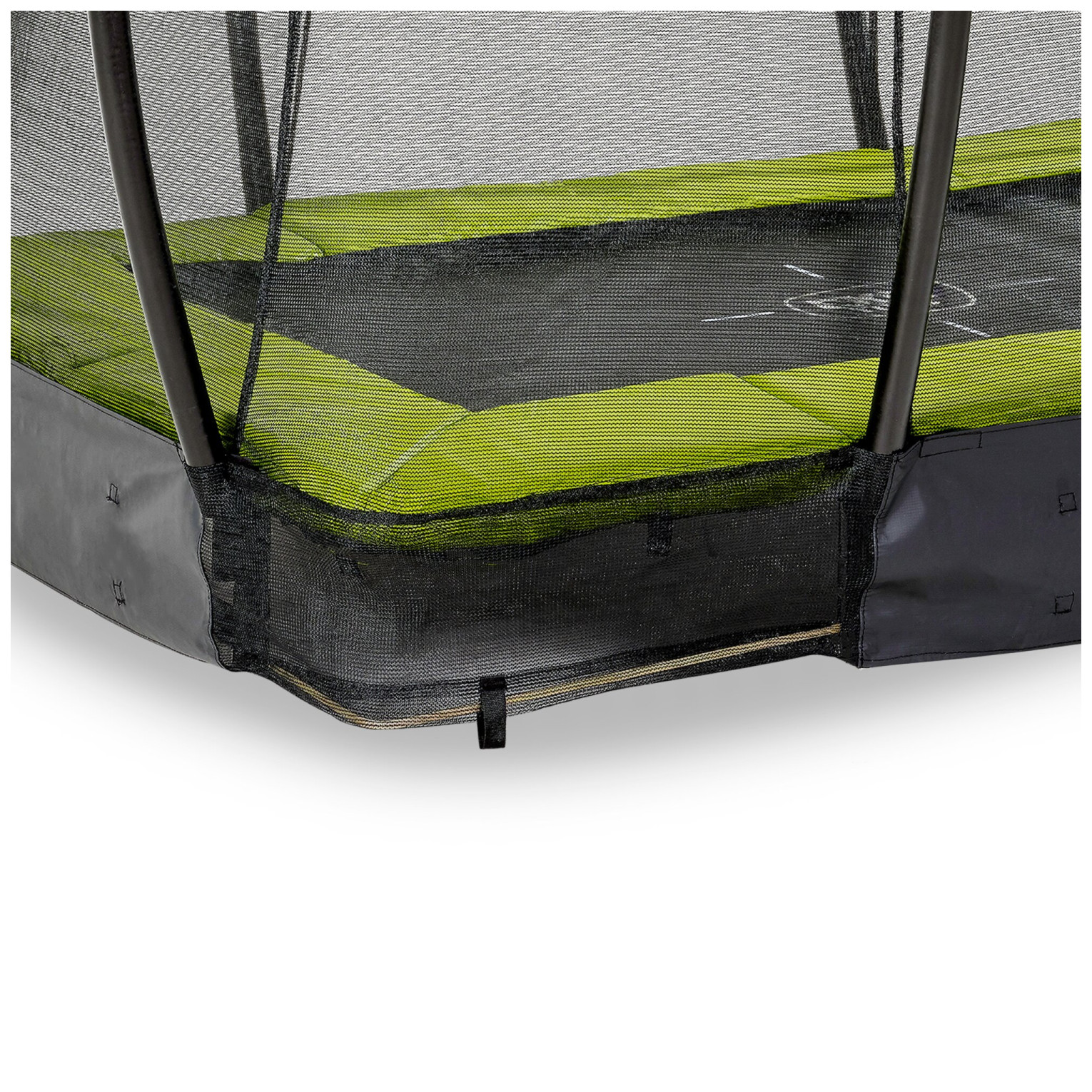 EXIT Silhouette inground trampoline 153x214cm met veiligheid