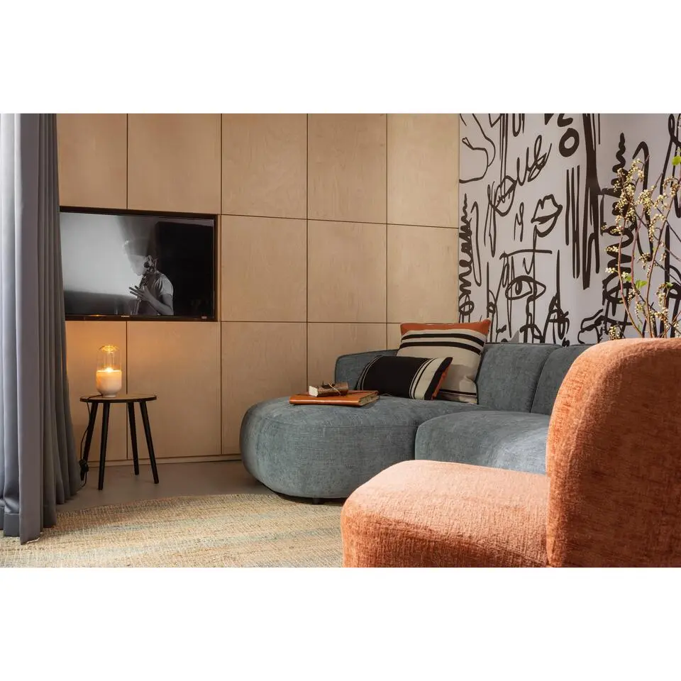 WOOOD Atty Draaifauteuil - Polyester - Bloesem - 75x74x65