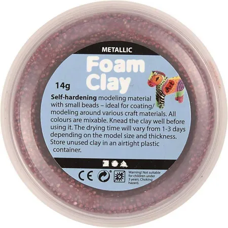 Creative Company Foam Clay Metallicset, 6 Dosen Wolkenschleim je 14 g