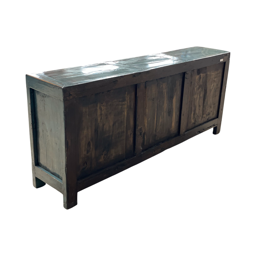Dressoir 6 deurs 2 lades blauw lak/finished Dressoir 6dr 2la blauw lak/finished