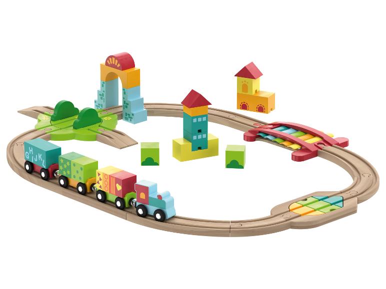Houten treinset