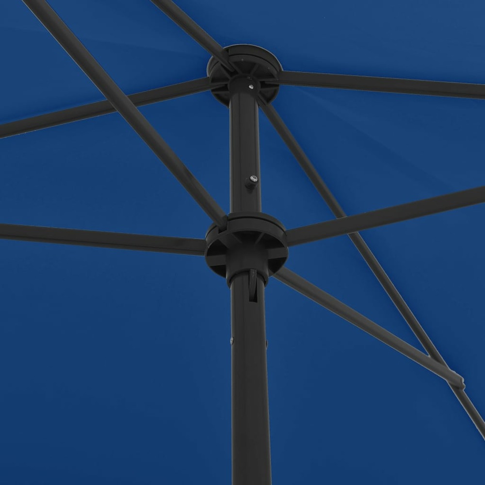Parasol de plage 200 x 125 cm bleu